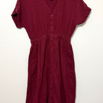 Pact  Organic Cotton Double Gauze Coastal Full Button Front Midi Dress Size XS Photo 0