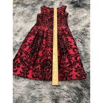 Gabby Skye  women dress 6 Burgundy Black Fit & Flare‎ Satin Velvet Whimsigoth Photo 6