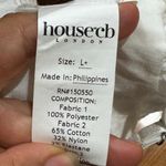 House Of CB  FEDERICA Ruffle Embroidered 
square-neck cotton-blend crop top L + Photo 4