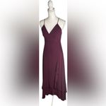 Lulus Deep Wine Maxi Dress – Open Back Elegance . Photo 11