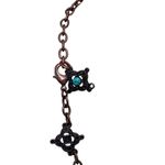 Faux Turquoise Necklace Inspirational Charm Dangle Lobster Closure 15" Photo 4