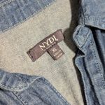NYDJ Relaxed Denim Romper Horizon Base Blue Womens X-Large XL Jumpsuit Button Up Photo 3