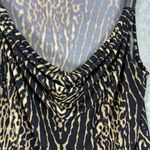 Kenneth Cole  Women's Animal Print Mobwife Sleeveless Top - Size Medium - Metal Photo 2