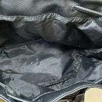 Victoria's Secret Victoria Secret Faux Leather Drawstring Backpack Black Roomy Travel Everyday Bag Photo 8