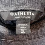 Athleta  Womens Venice High Rise Jogger Pants Gray Heather Athletic Zip Pocket XL Photo 12