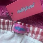 Edikted  Red Plaid Maxi Skirt Photo 2