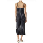 Cupcakes and Cashmere Jumpsuit Womens 4 Navy Striped Wide Leg Cropped Strappy Photo 2