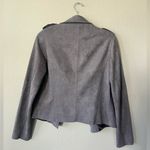 Kut From The Kloth Jacee Open Draped Moto Faux Suede Jacket Gray Women’s Size S Photo 3
