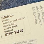 Jockey Eco Comfort Sueded Jersey 1/2 Zip Tech Top Blue Photo 10