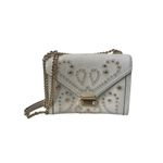 Michael Kors Cream Leather Studded Convertible Chain Handbag Photo 1