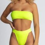 Meshki Neon Yellow Swimsuit  Photo 0