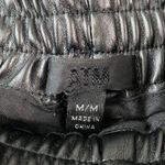 ATM Anthony Thomas Melillo Faux Leather Long Shorts Black M Size M Photo 3