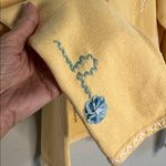 Talbots Vintage Embroidered Cardigan Sweater Teacher Flowers Yellow Cottage XL Photo 6