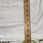 Crown & Ivy  size medium white sleeveless tank button close back embroidered NWT Photo 3