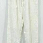 Parisian Signature Linen Pants Womens Sz M Cream Beachy Trouser Lined Lagenlook Photo 0