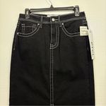 PTCL NWT Heavy Stitch Denim Maxi Skirt 27 Black Size M Photo 9