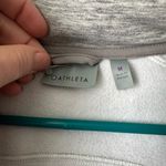 Athleta Cya Stronger Long Fleece Hoodie Jacket Heather Grey Size M Photo 6