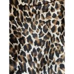 J.Crew Women's Brown Black Leopard Print Straight Pencil Skirt Size 4 Back Zip Photo 4