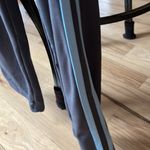 The Comfy Track Pants Sweatpants Womens Small Gray Blue Stripe Photo 6