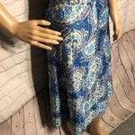 Vintage Handmade Satiny Paisley Flippy Ski… Blue Size undefined Photo 5