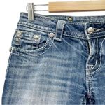 Miss Me  Bermuda Shorts Size 26 Embellished Cross Pockets Stretch Denim JE5837M Photo 4
