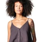 Young Fabulous and Broke  Rehan Swing Linen Blend Tank Cami Top Shirt Olive Green L Photo 1