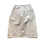 Erez Women's light pink Leather Pencil Skirt Size 6 Knee Length Business White Photo 9