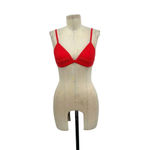 Triangl Red Triangle Cup Neoprene Eyelet Crochet Bikini Top‎ Size Medium Photo 1