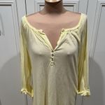 Michael Stars  Butter Yellow Tunic Top One Size Lightweight Comfy Peasant Boho Photo 1