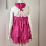 Anthropologie Raspberry Jellyfish Halter Mini Dress Size XS Photo 8