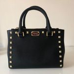 Michael Kors Black Gold Studded Purse Photo 0