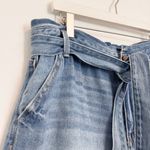 Kancan Tie Waist Cuffed Jean Shorts in Blue Casual Summer Rigid‎ Plus Size 32 Photo 3