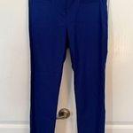 Van Heusen  10 Vibrant Blue Work Career Stretch Trousers Pants Crop Textured Photo 0