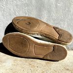 Free People  Maya Espadrille Ballet Flats Almond Toe Slip On Leather White 6 Photo 6