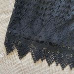 XOXO Black Crochet Mini Dress Photo 3