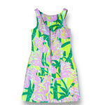 Lilly Pulitzer For Target Women's size 2 Fan Dance Shift Dress Flamingo 20th LFT Green Photo 4