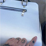 Purse with cardinal embroidery White Photo 7