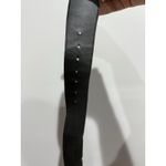 Vintage Dame Belt and Bag Green Suede Leather Belt Size L Womens Genuine 36.5" Blue Photo 9