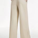 Commence NWT High Waisted Relaxed Fit Wide Leg Dress Pants COMMENSE SMALL Beige Photo 2