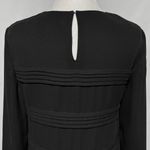 & Other Stories Pleated Frills 3/4 Sleeve Mini Shift Dress Black Size 2 Photo 14