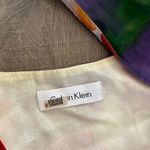Calvin Klein Vtg Dress Women Summer Classic Colorful Floral Capped Sleeve Size M Photo 1
