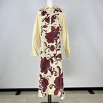 Johnny Was NWOT  Floral Long Sleeves Midi Shirt Dress Cover-Up Size S Photo 1