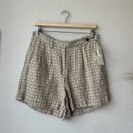 NEW Massimo Alba Sardina Bermuda High Rise Tailored‎ Linen Shorts Neutral IT 42 White Size 8 Photo 1