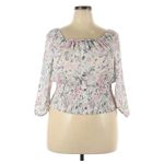 No Boundaries Excellent  XXL Boho Floral Peasant Blouse 3/4 Sleeve Juniors Top Photo 1