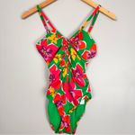 Sanctuary Super Bloom Shirred Front Mio Swimsuit Multicolored Floral Size XS NWT Photo 8