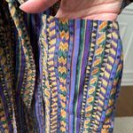 Vintage 90s Jacobson’s Lightweight Tribal Print Robe Purple Green Tan OSFM Unise Size undefined Photo 4