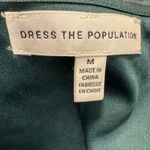 Dress the Population  Teal Long Sleeve Mini Dress Women’s Size Medium Photo 5