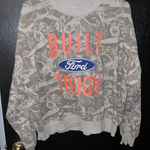 Ford Crop Sweatshirt Gray Size L Photo 0