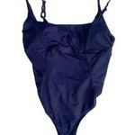 ANDIE NWT Havana Empire Waist One Piece Swimsuit Removable Cups L Navy Blue Photo 13