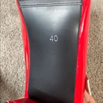 Women’s Red Chunky Heel Mary Jane Pumps Cute Bow & Hearts Round Toe Size 9 NEW Red Photo 5